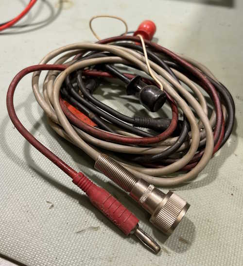 The EICO 147a Signal Tracer came with a lot of cables. eico147a2-cables-wereboar.jpg