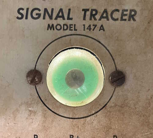 The EICO 147a Signal Tracer eye is weak. eico147a2-eyetube-wereboar.jpg
