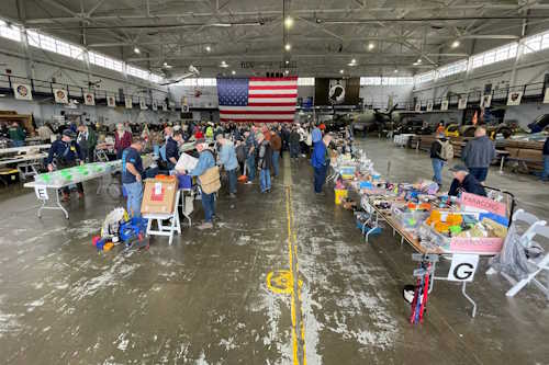 The main event hall at the 2025 MARC hamfest in North Canton, Ohio. hamfest-marc2025-wereboar.jpg